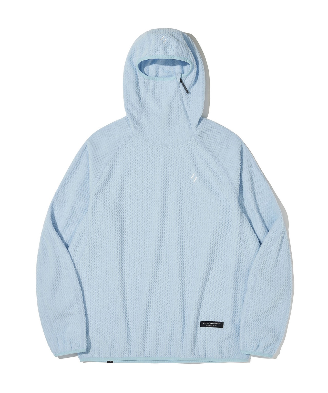 CALORA FLEECE HOODED PULLOVER_SKY BLUE