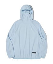 CALORA FLEECE HOODED PULLOVER_SKY BLUE