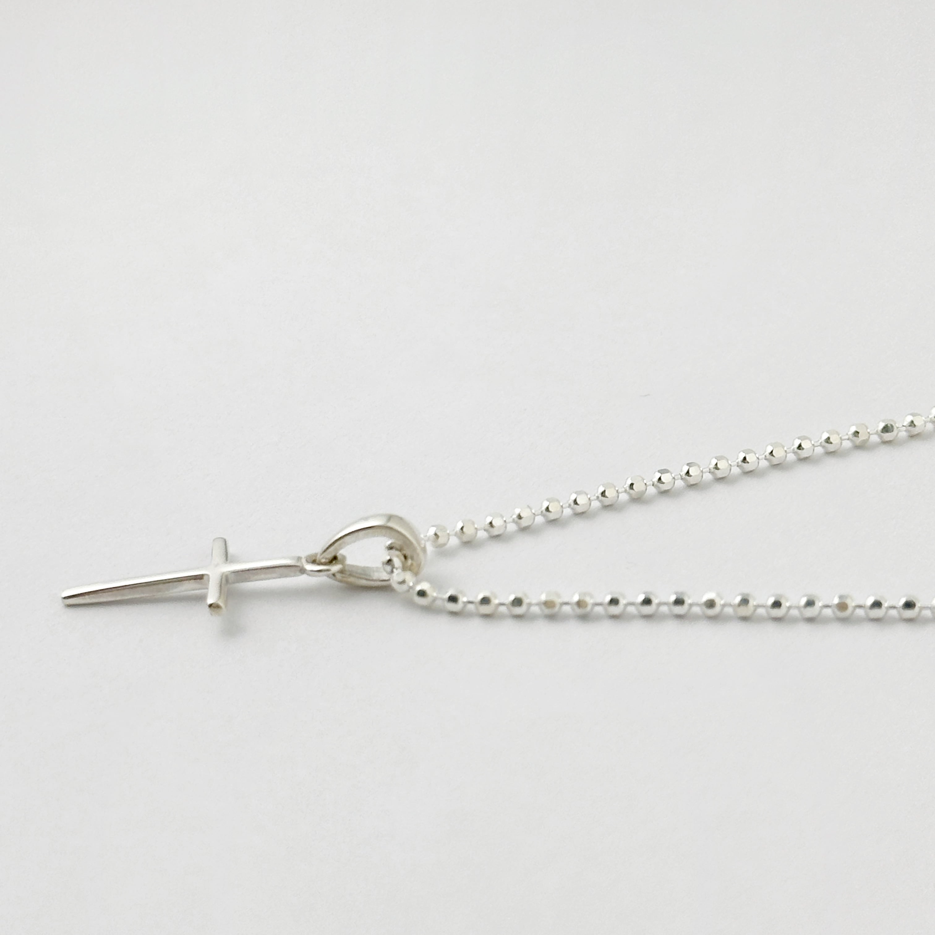 残りわずか】リトル クロス with カットボールチェーン 70cm−80cm