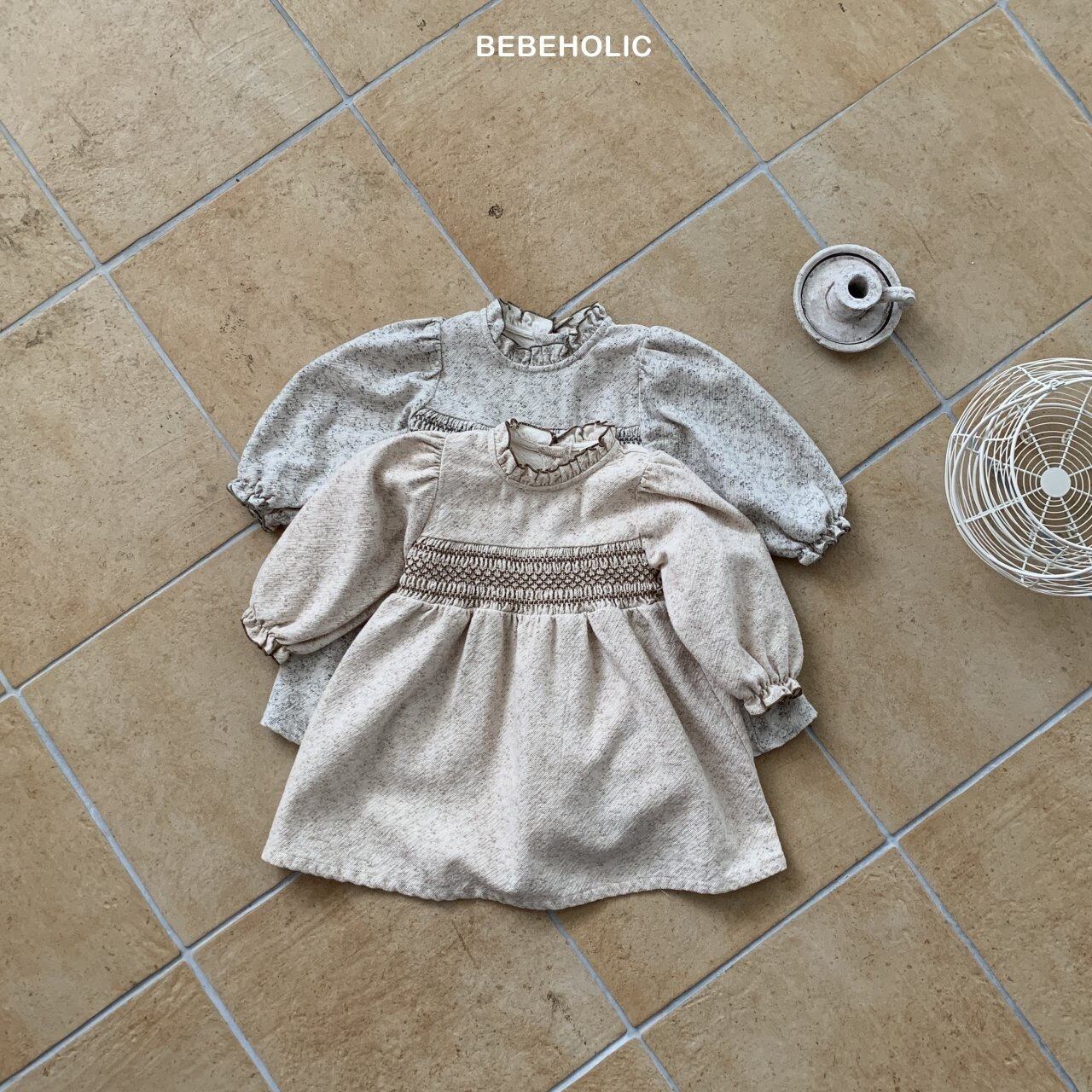 【即納】bebeholic / smoke frill onepiece