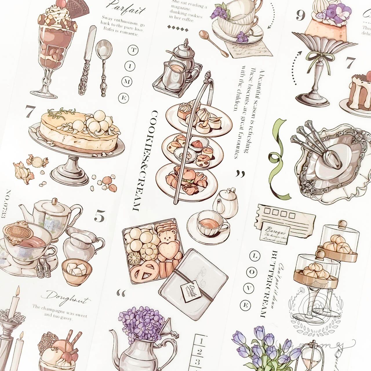 6枚入りシールシート Dining table<S516>