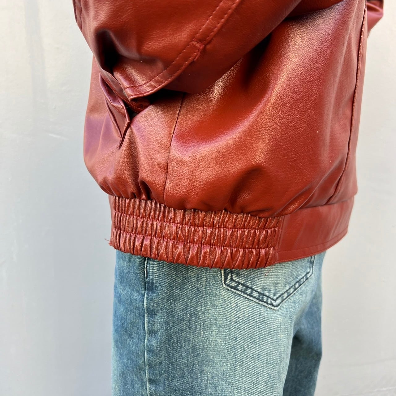 カラーフェイクレザージャケット_LN01905 | lanan(ラナン)