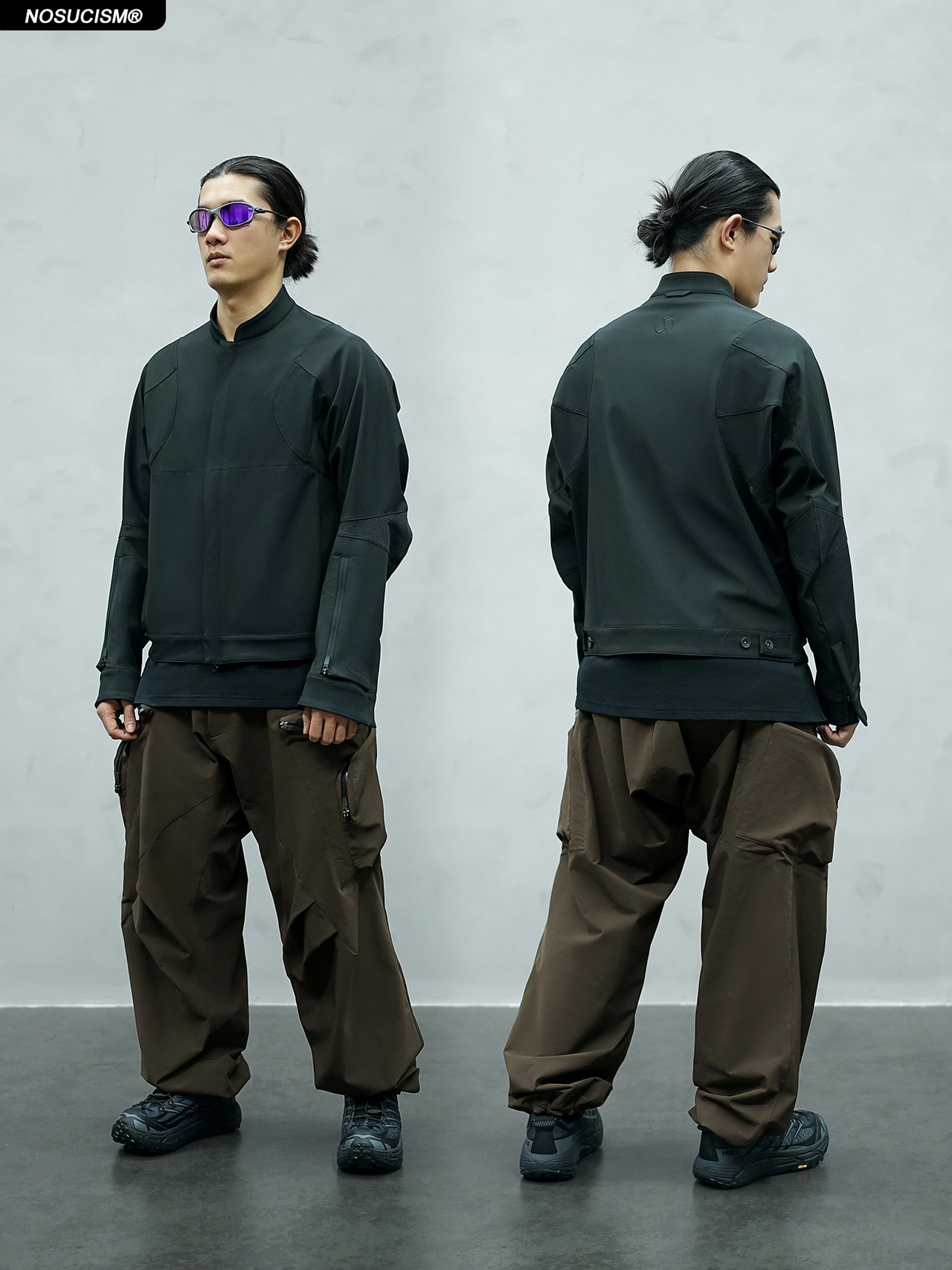 NOSUCISM_26SS_「敛」アークジップポケットソフトシェルパンツ
