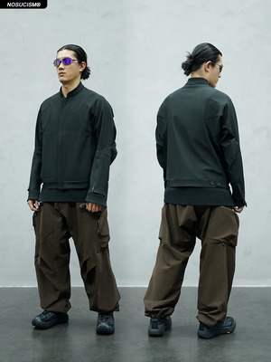 NOSUCISM_26SS_「敛」アークジップポケットソフトシェルパンツ