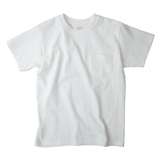 吊り編み 丸胴半袖ポケットTシャツ 0404T
