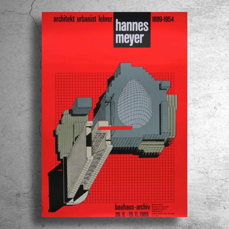 BAUHAUS校長/建築家『ハンネス・マイヤー』1989年ドイツでの展示