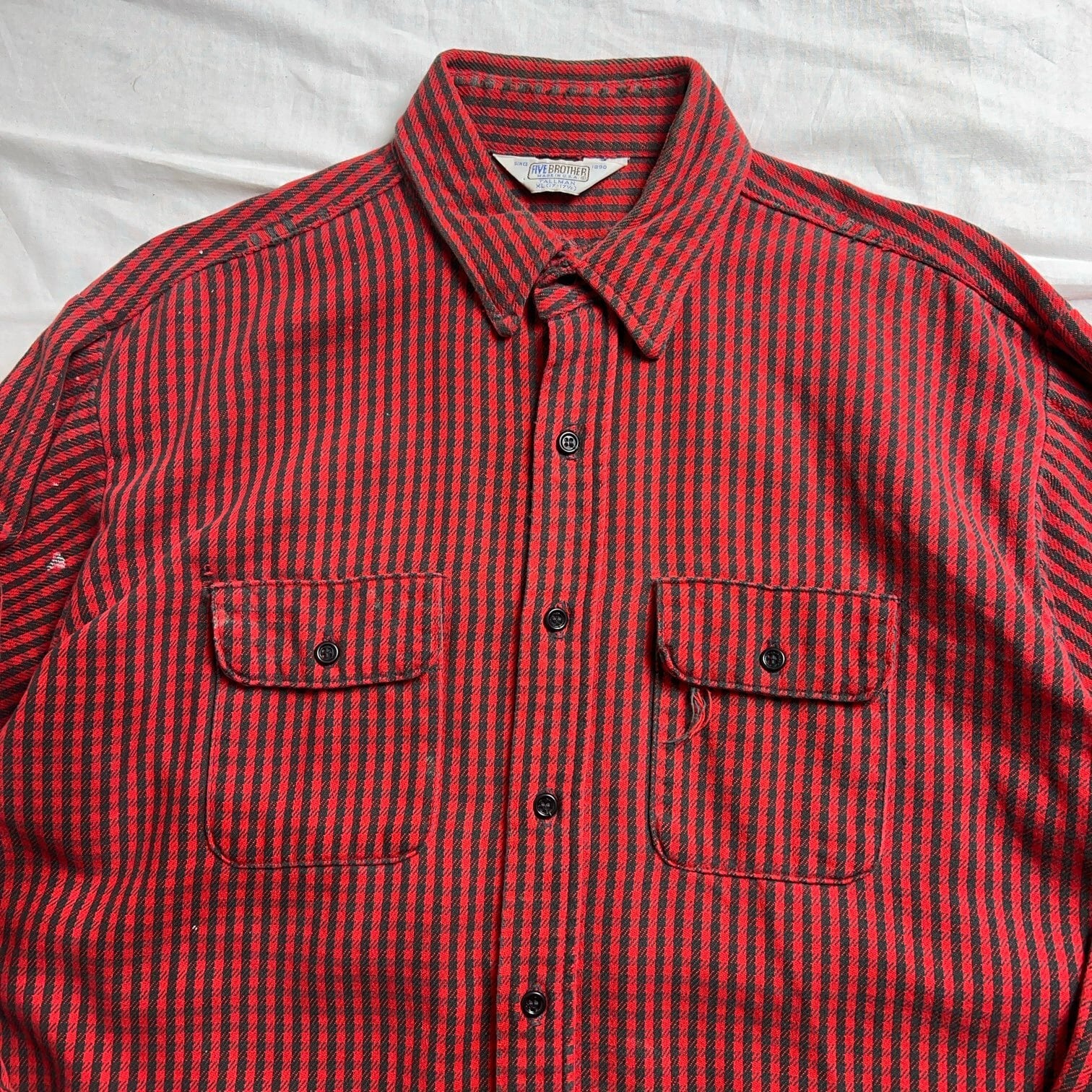 70's~80's FIVE BROTHER Heavy Flannel Shirt 70年代 80年代 ファイブ