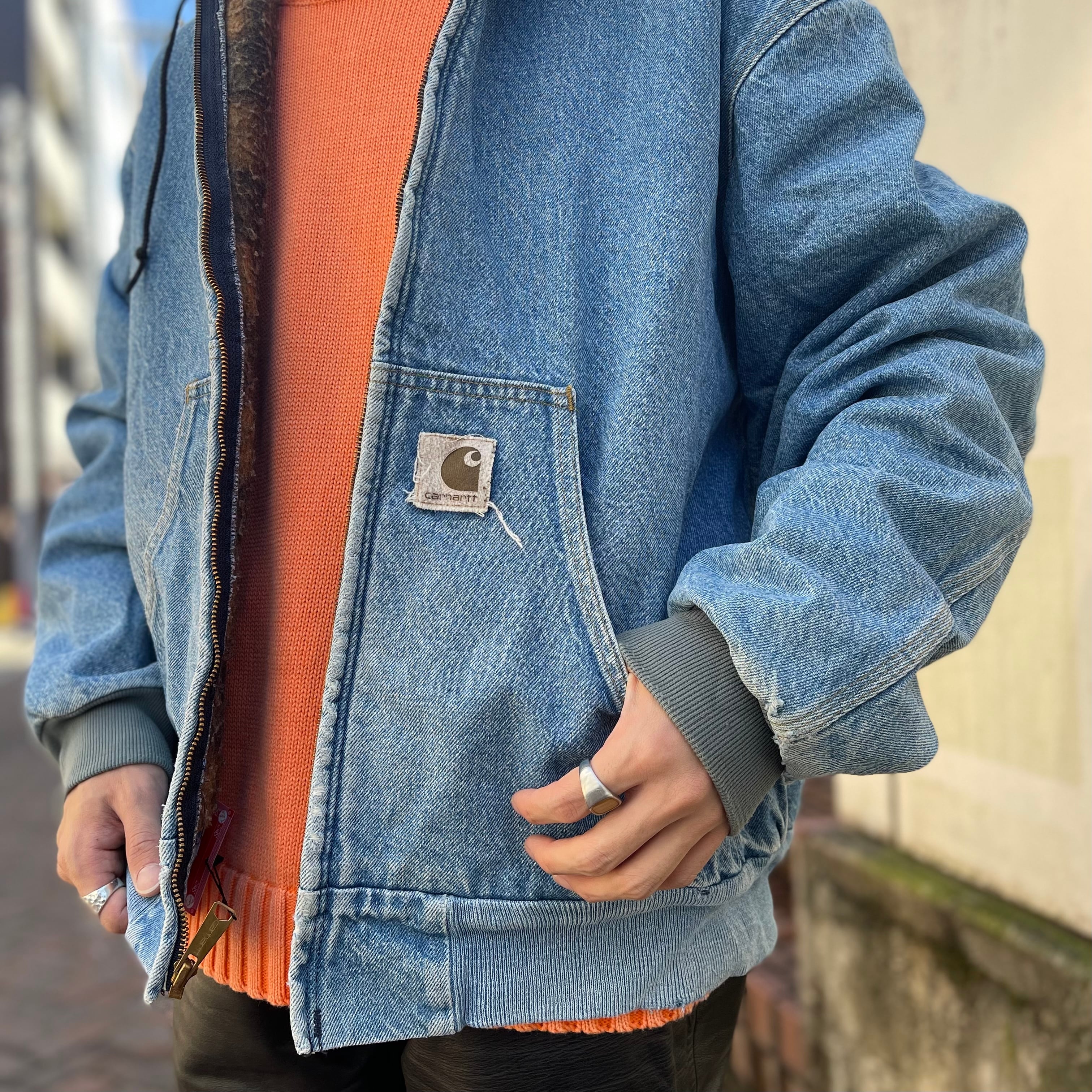 カーハート Carhartt アクティブジャケット デニムワークジャケット メンズXL /eaa298304