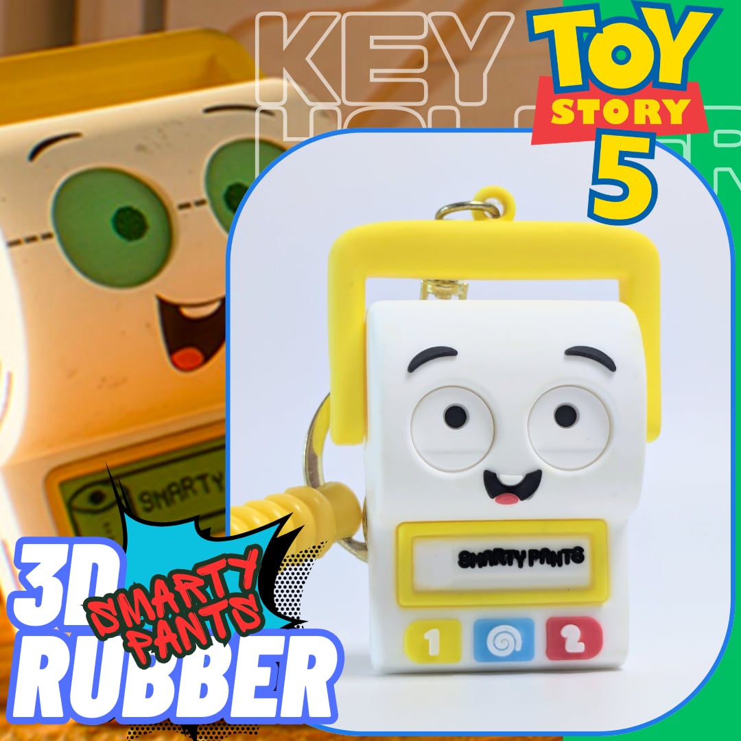 【 Toy Story 5  ( トイ・ストーリー 5 )  トイストーリー 】『 SMARTY PANTS スマーティー・パンツ 』 3D Rubber KeyHolder / 3Dラバーキーホルダー〚アメリカン雑貨 アメトイ〛