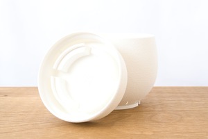 受け皿鉢(4号サイズ)｜ホワイト