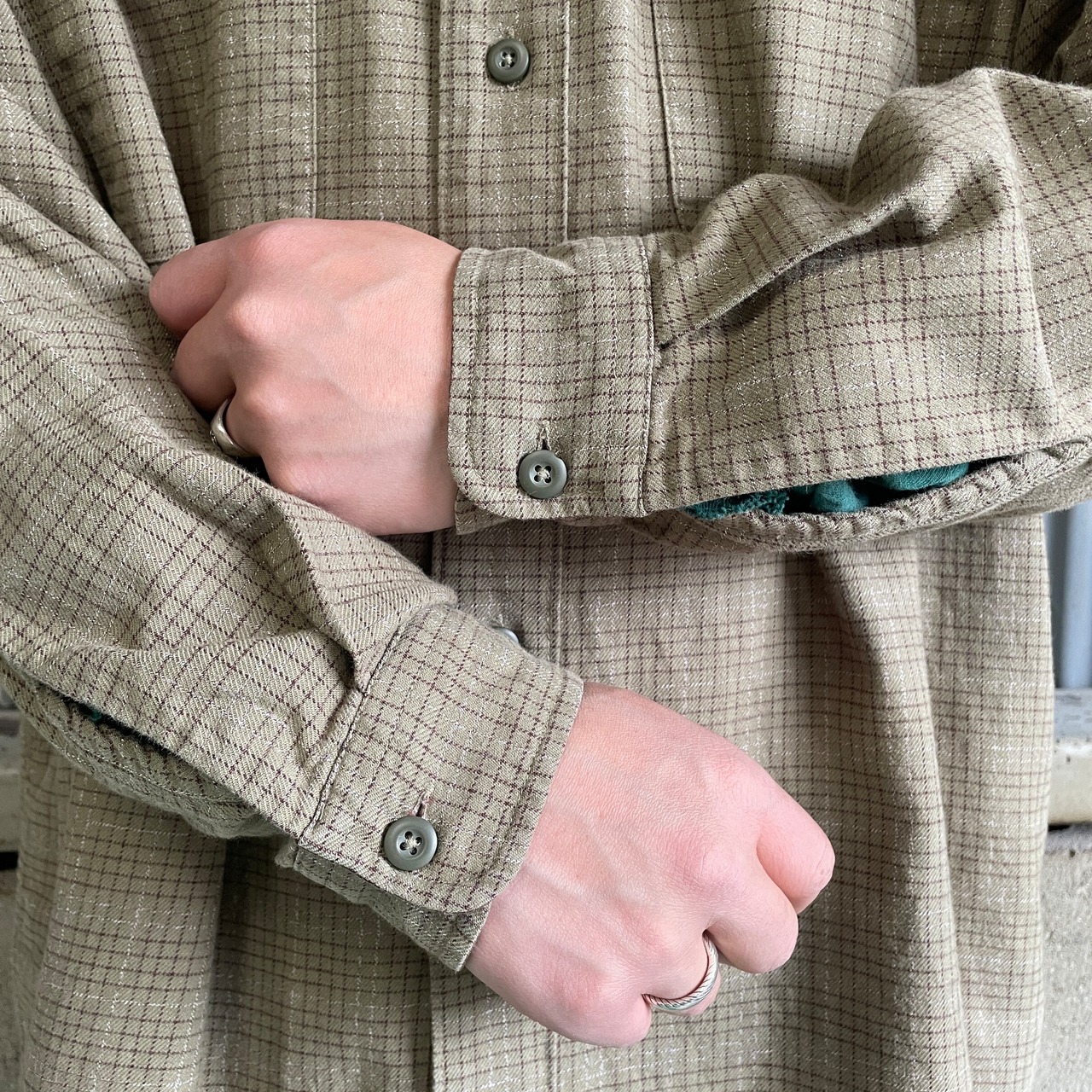 02年製 Patagonia パタゴニア オーガニックコットン チェックシャツ 