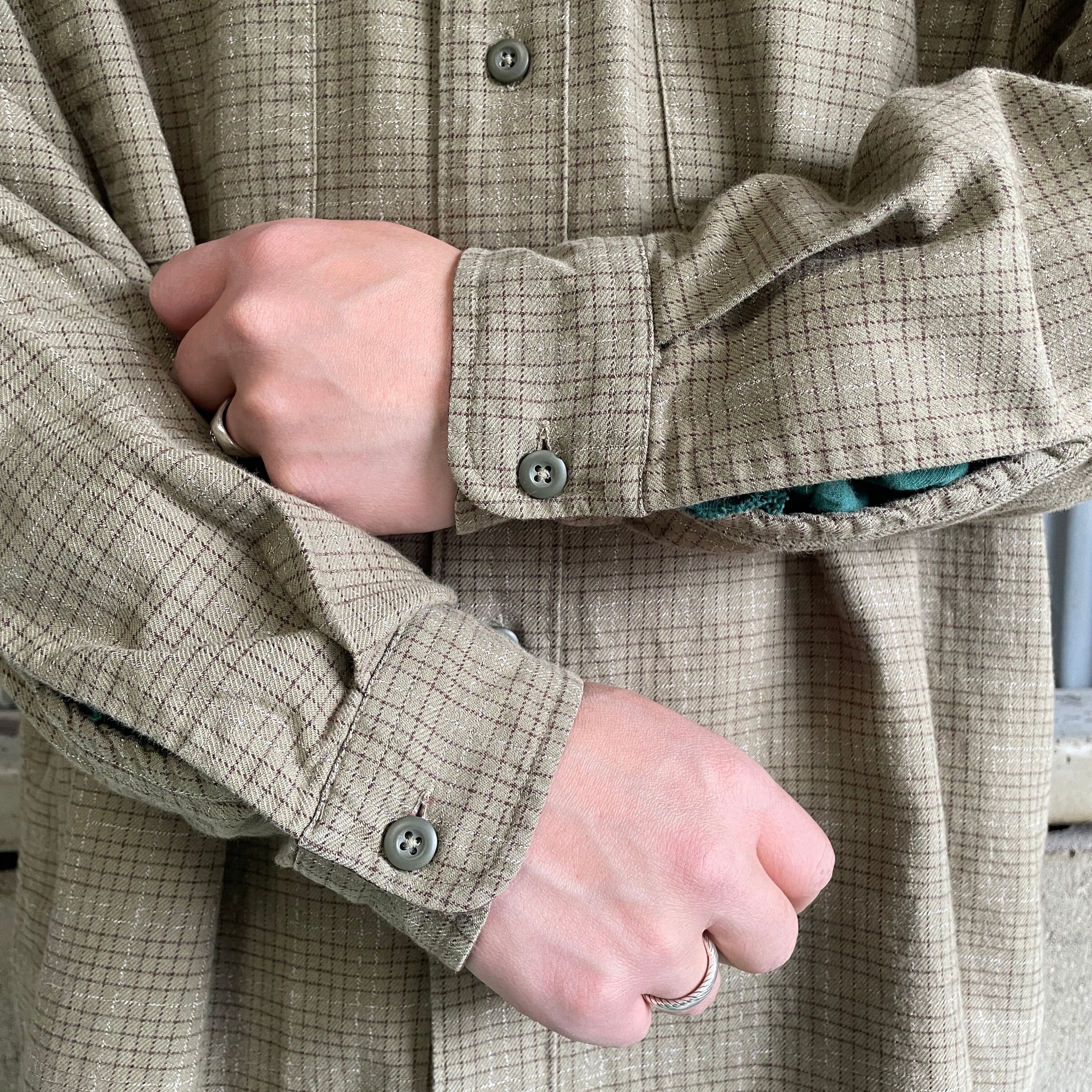 02年製 Patagonia パタゴニア オーガニックコットン チェックシャツ 