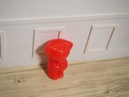 カラフルプラスチック ドイツのベア 赤いつぶつぶタイプ(目なし) 画像5