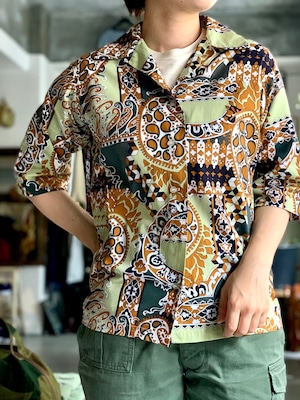 70’s old “s/s shirts” “paisley pattern“