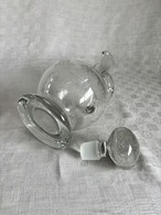 デキャンター　ワインディスペンサー　ぶどう柄　取っ手蓋付き　クリアガラス　水差し　12oteg2