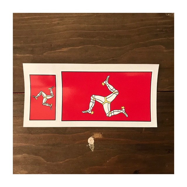 Isle of Man / Isle of Man Oblong Flag Sticker #140