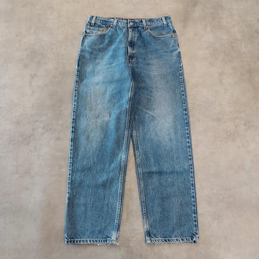 リーバイス550 Levis W34 デニム ヒゲ 青 古着 90s 21126 リーバイス550 Levis W34 デニム ヒゲ 青 古着 90s 21126 | fuufu