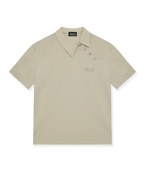 MOMENTEL Cubic Button Tee