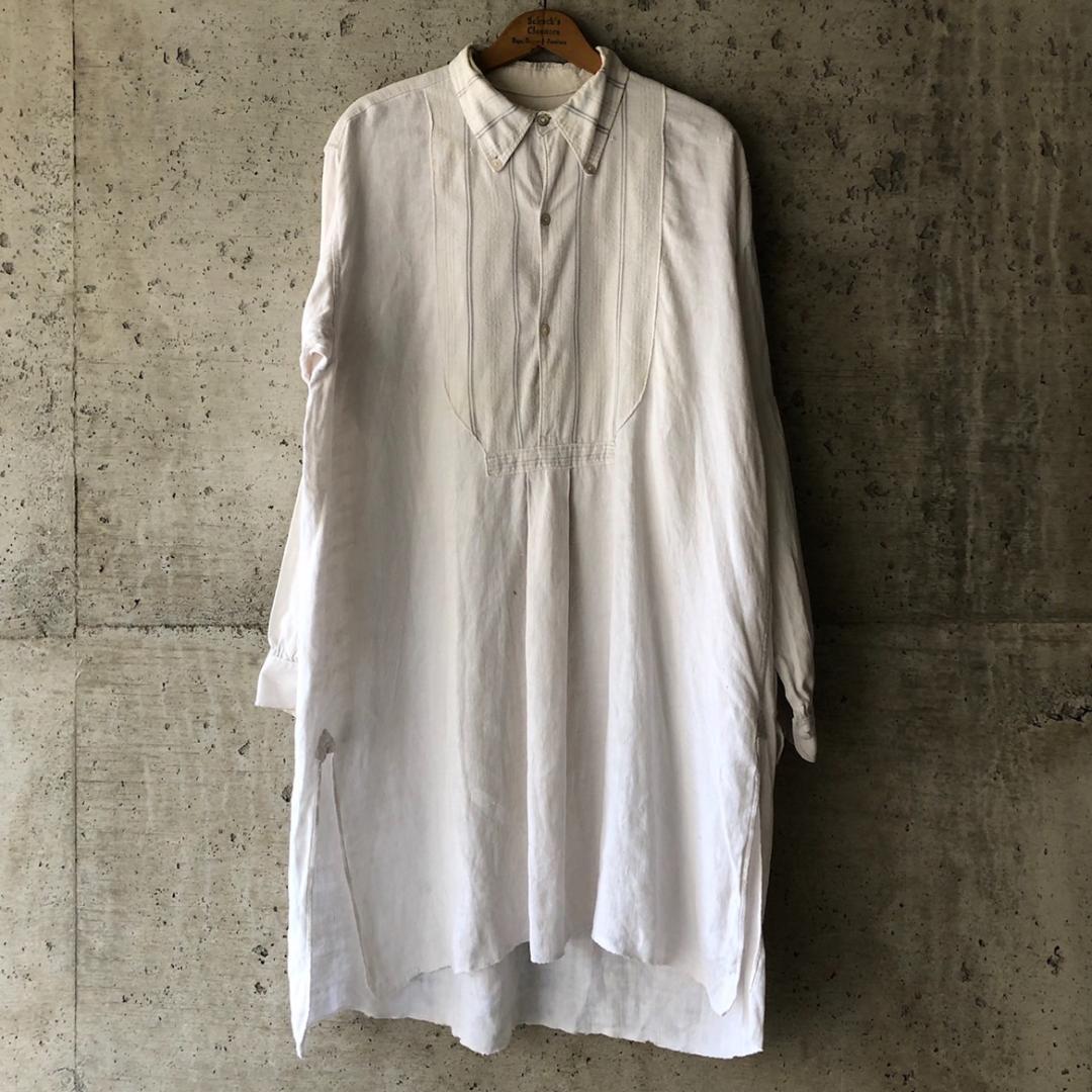 グランパシャツ　フレンチヴィンテージ MADEINFrance スモッグ40s 9576068895f8ebb177cee1053f4d4b