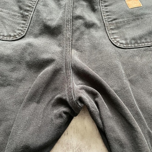 メキシコ製 ブラック ダブルニー Carhartt B01 BLK 36×34 詳細写真16