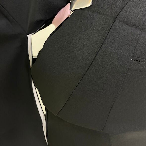 黒留袖 牡丹 紅葉 竹 五三桐紋 桐 結婚式 着物 結婚式着物 裄68.5cm L