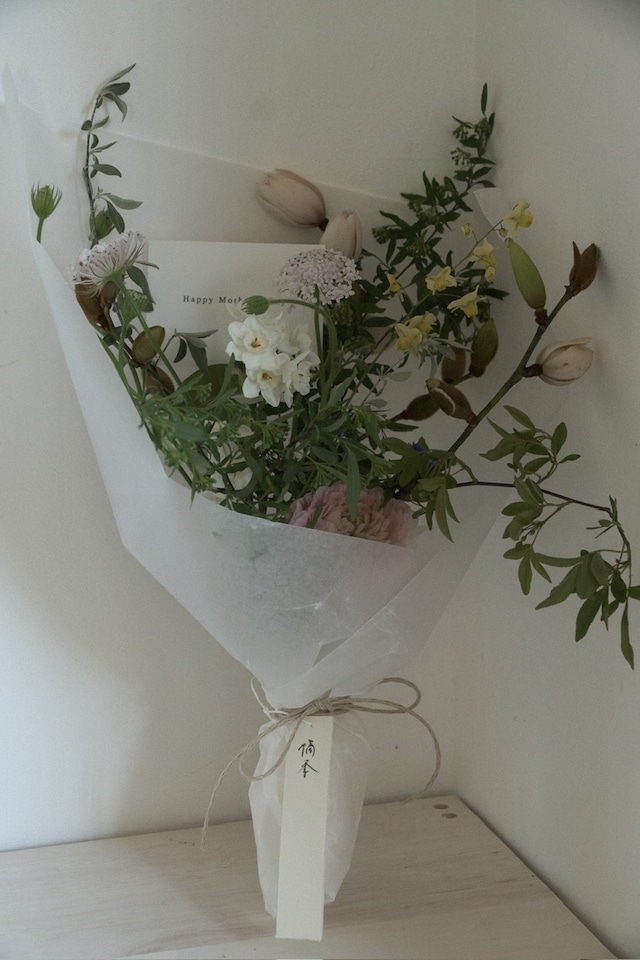 母の日｜ハーブ香る花束「ささやかに」