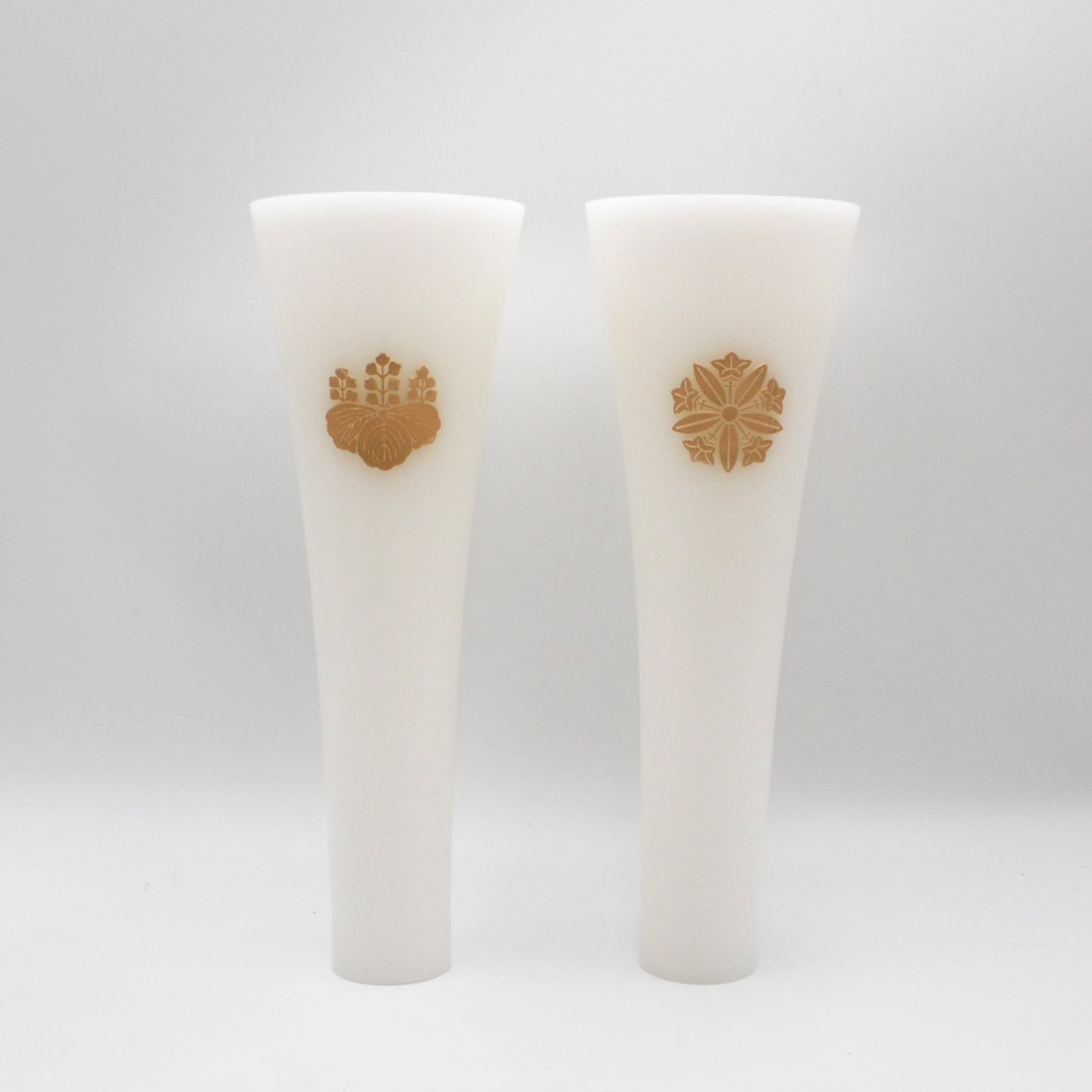 カートリッジ式蝋燭 和型 宗紋 曹洞宗 27cm 白 寺院用仏具 法要 法事