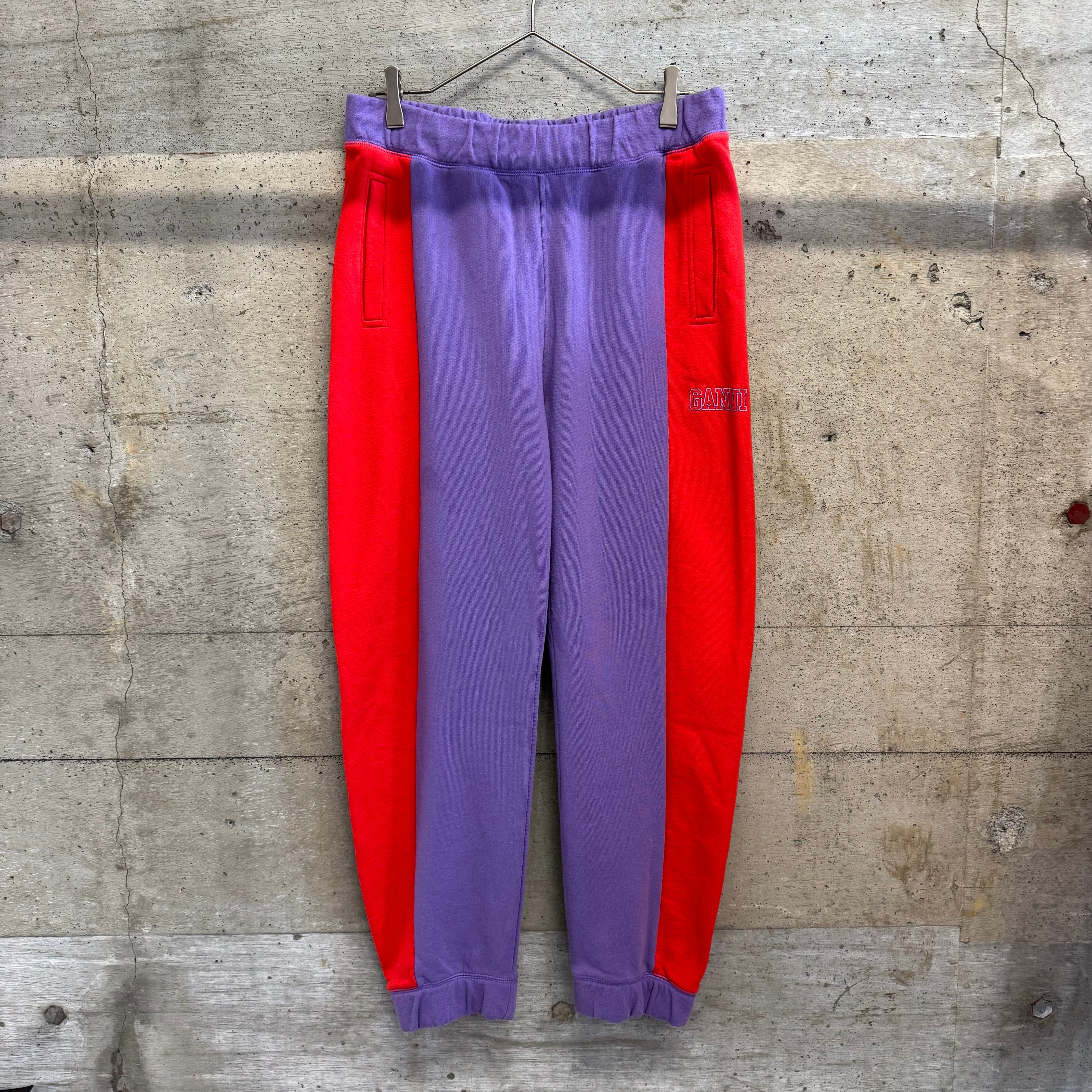 Purple and red striped pants