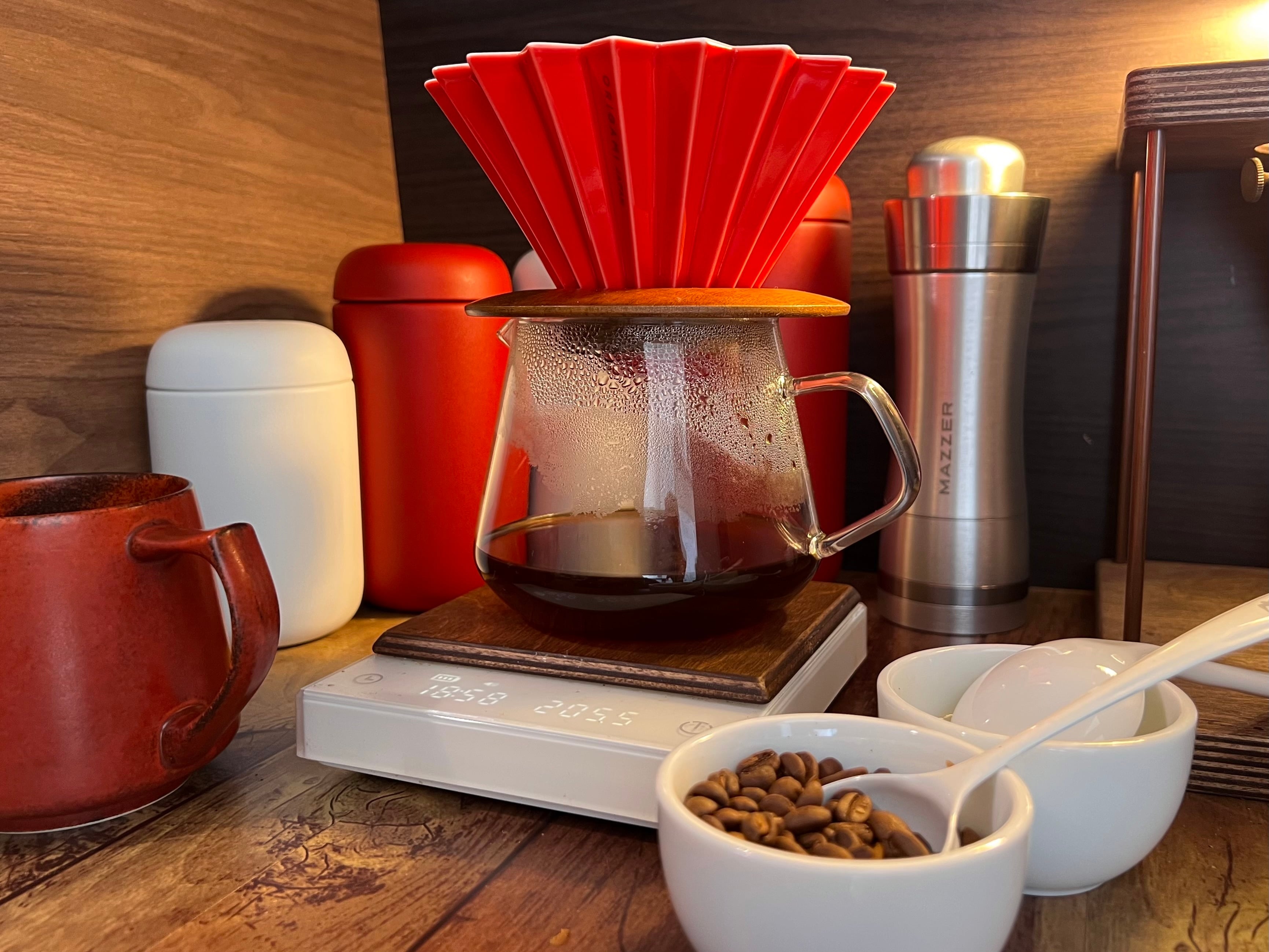 ORIGAMI Dripper M レッド | COFFEE LAB KOMAMEYA