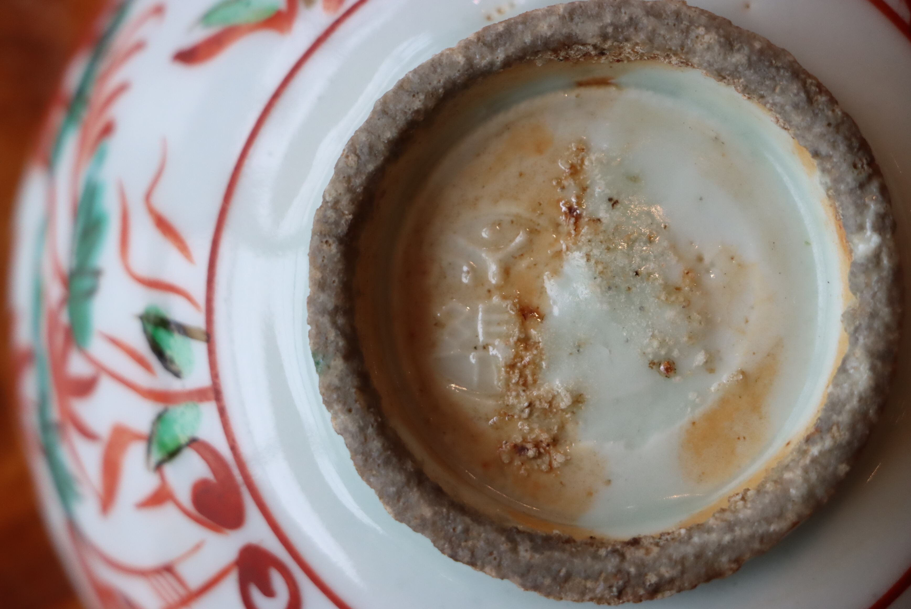 大日本永楽造　呉須赤絵小皿14枚　木箱直径12㎝　東Y7-0314☆2Fトヒサエ 大日本永楽造 呉須赤絵小皿14枚 木箱直径12㎝ 東Y7-