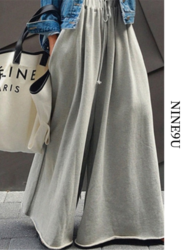 CASUAL students fashion sweatpants【NINE2812】