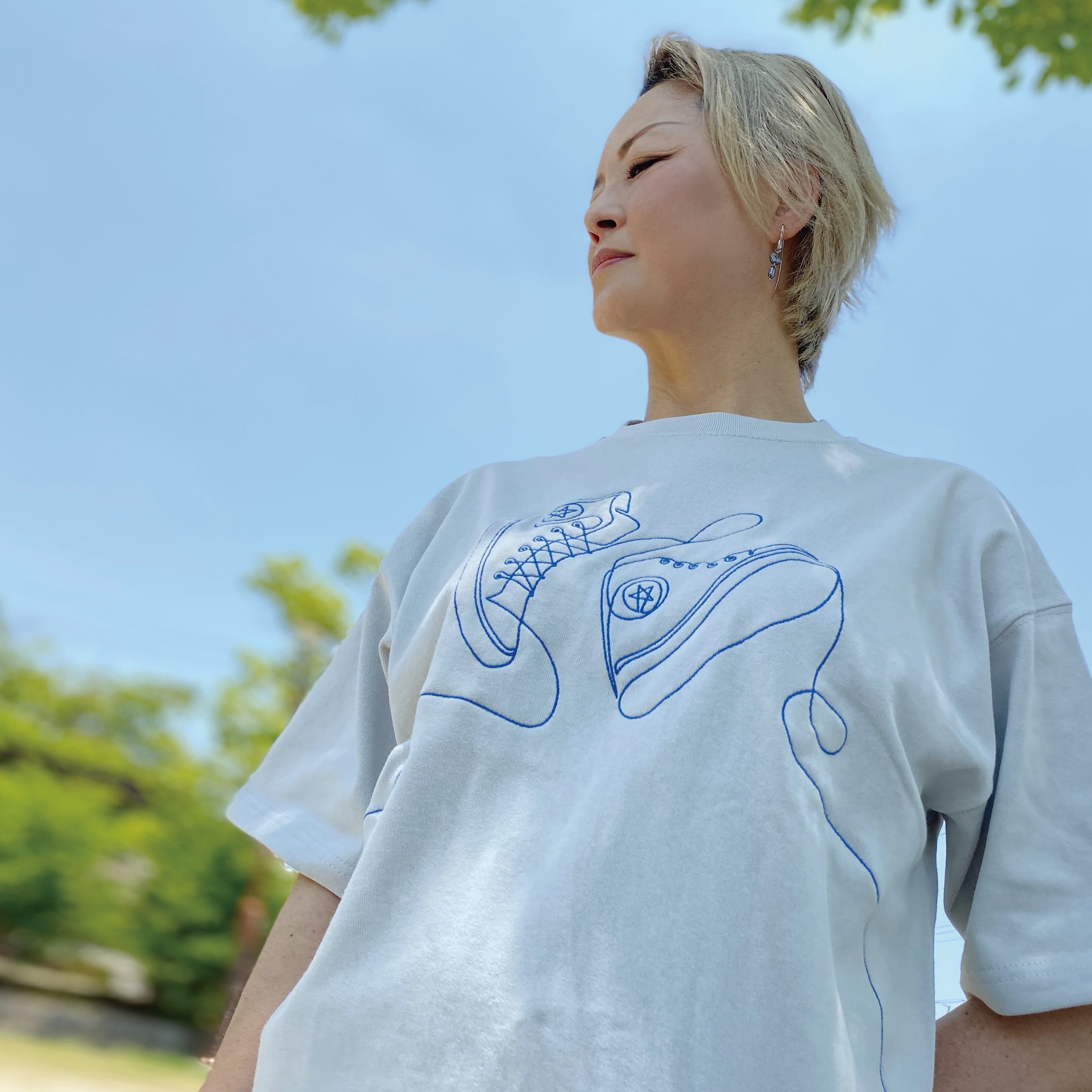 刺繍☆半袖Tシャツ／ほら！ひと筆書き | 440design