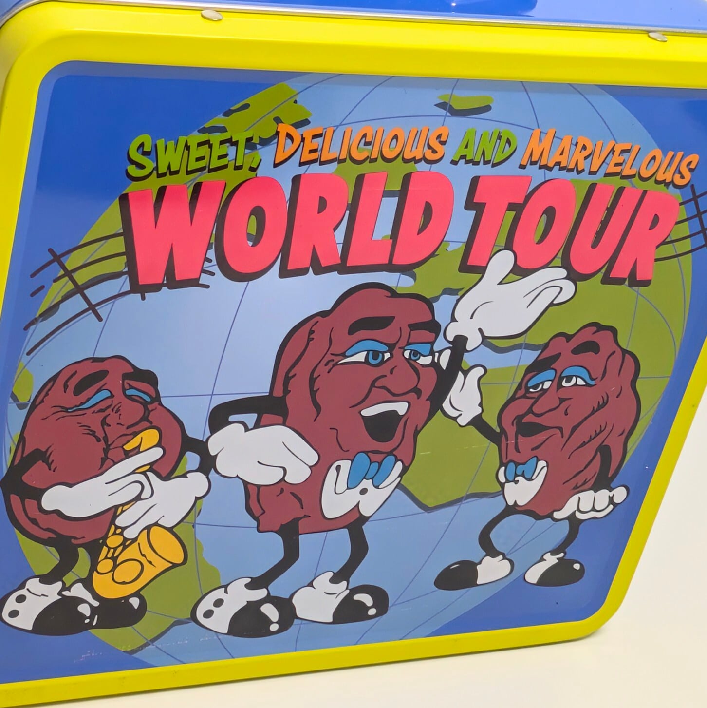【 California Raisins( カリフォルニアレーズン ) 】VINTAGE LUNCH BOX / ランチボックス / ブリキ缶 〚アメリカン雑貨 アメトイ〛