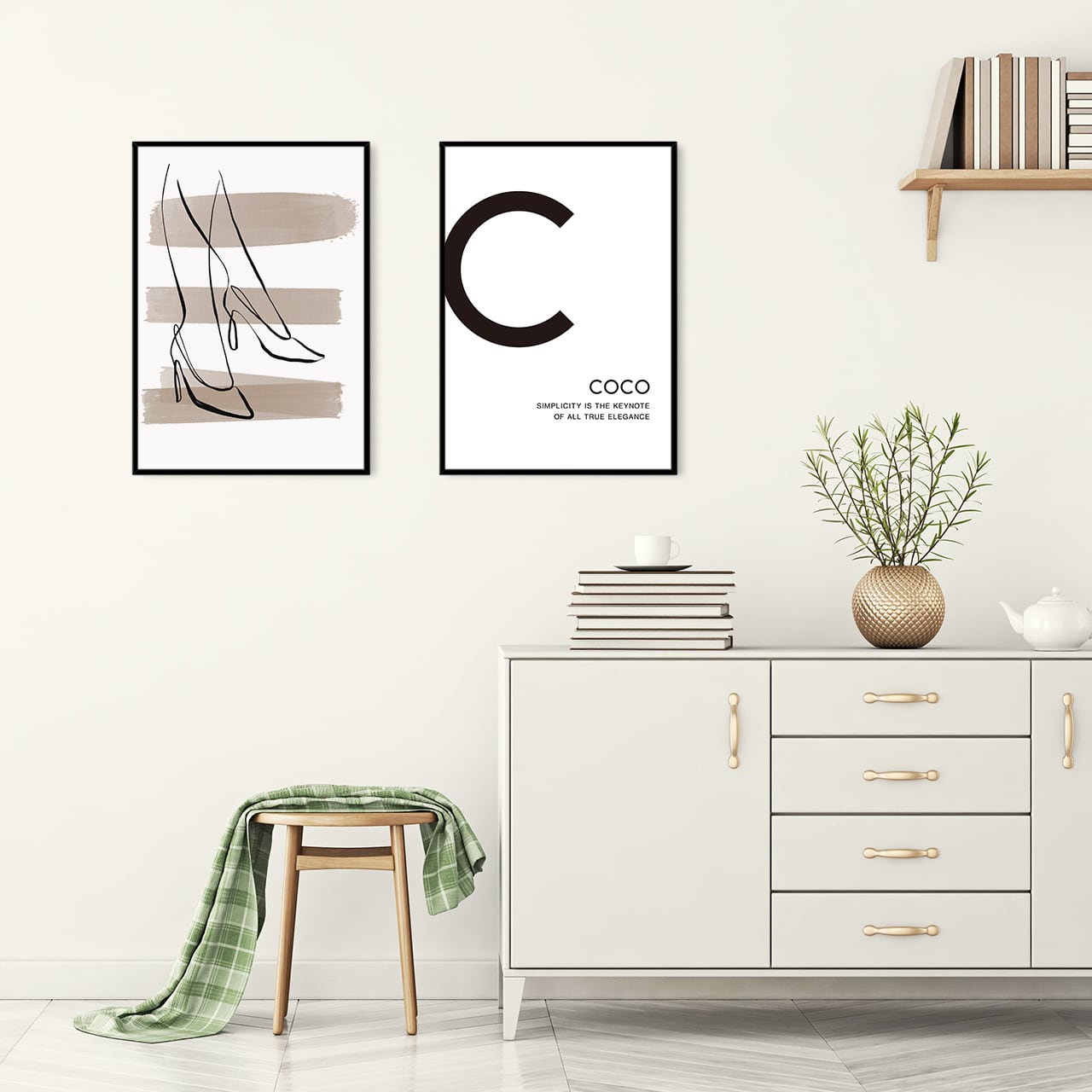 A0198/線画/アートポスター【 A4 / A3 / A2 / A1 サイズ・フレーム