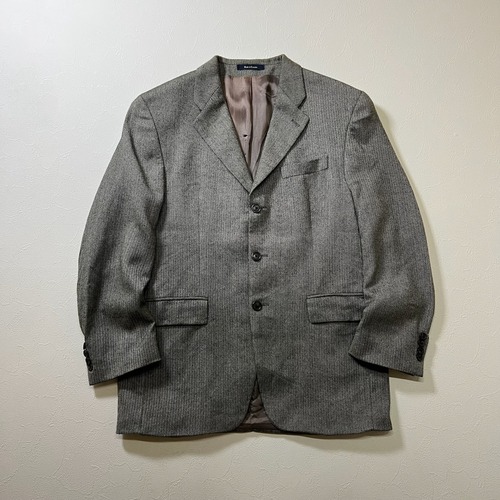 90s CANADA RALPH LAUREN　ヘリンボーン　テーラードジャケット　ラルフローレン　グレー　M 古着