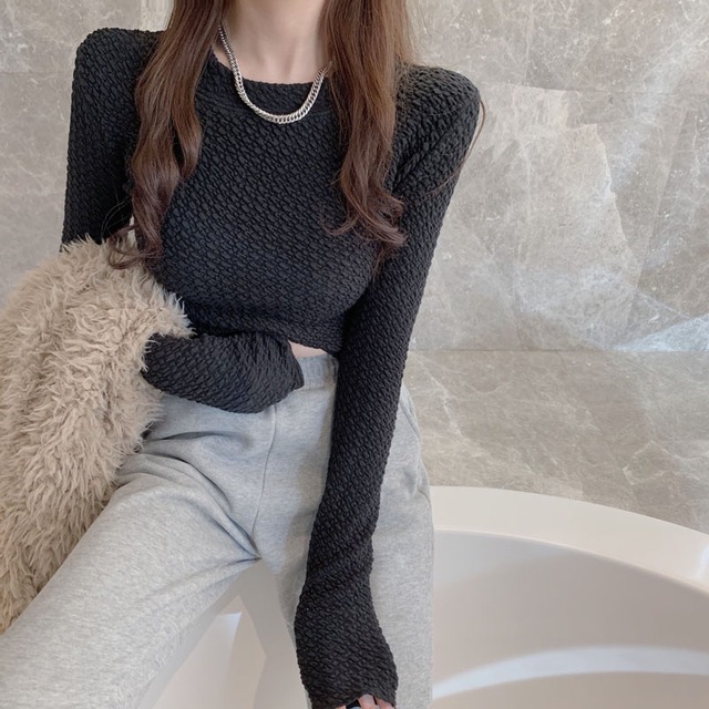 長袖ボトミングシャツ