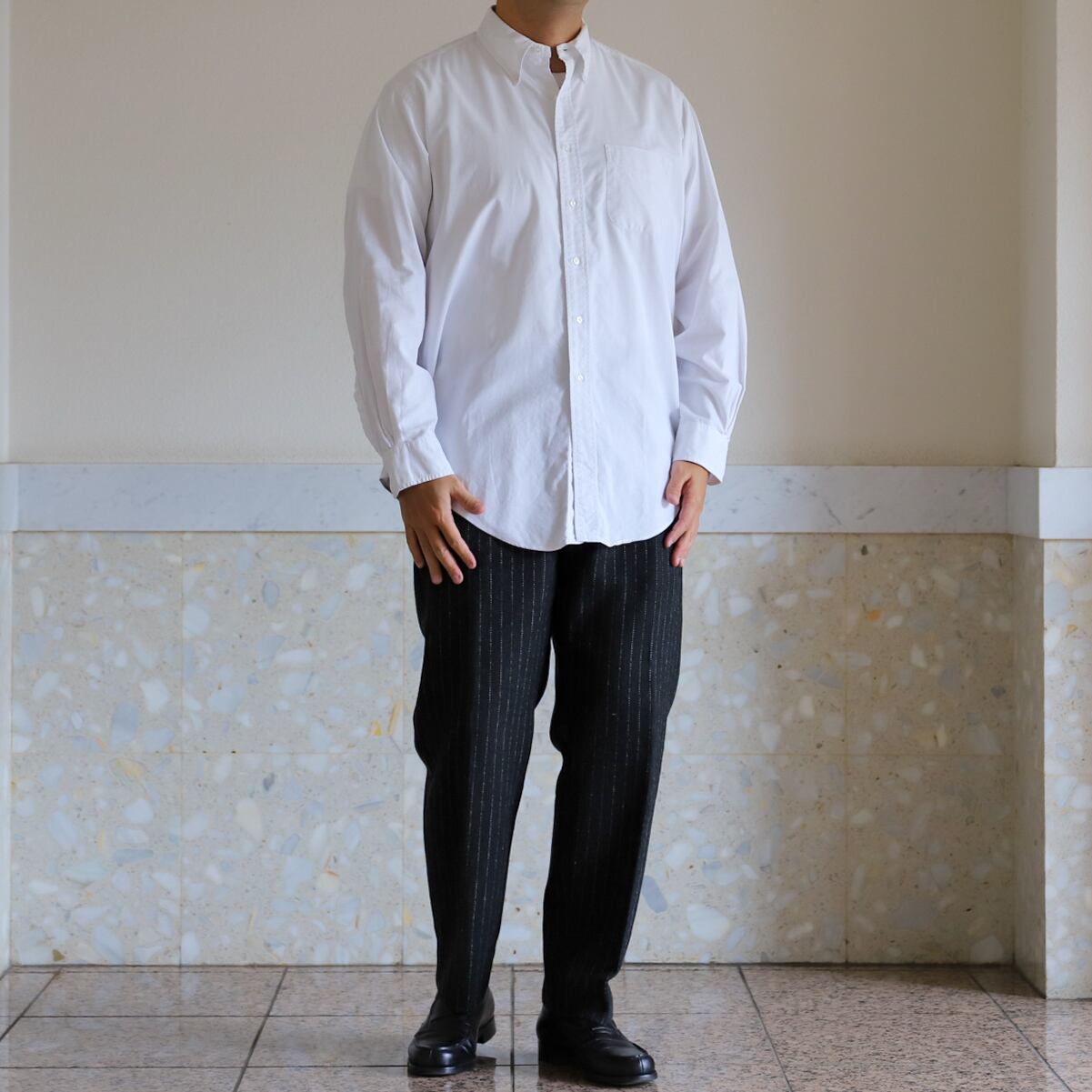 極美品】80s BROOKS BROTHERS Vintage B.D. Oxford Shirt big size