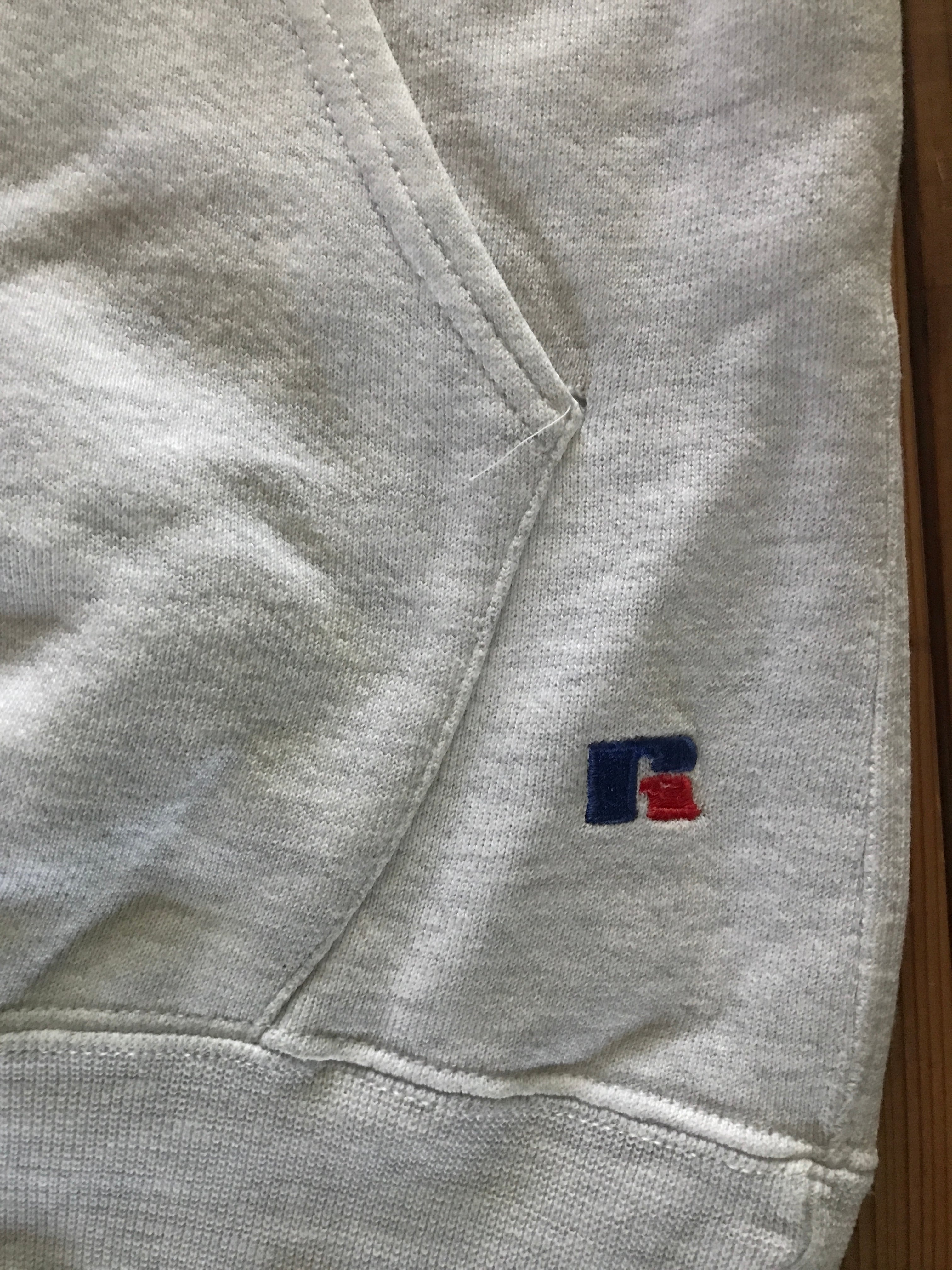 80's　L.L.Bean BY RUSSELL ATHLETIC 無地スウェットパーカー 表記(M)　USA製
