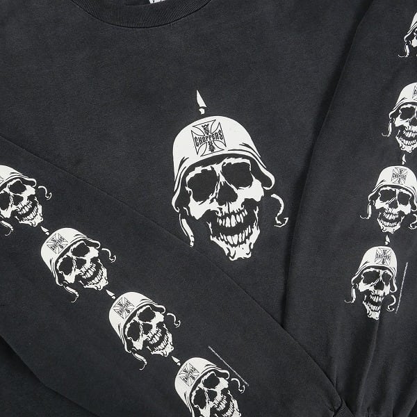 00s West Coast Choppers ロンT Skull ドクロ 00s West Coast Choppers ロンT Skull ドクロ 00s OG WEST COAST