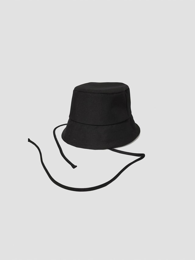 EYOFUKE　Drawstring Bucket Hat　Black　EYO-B-01