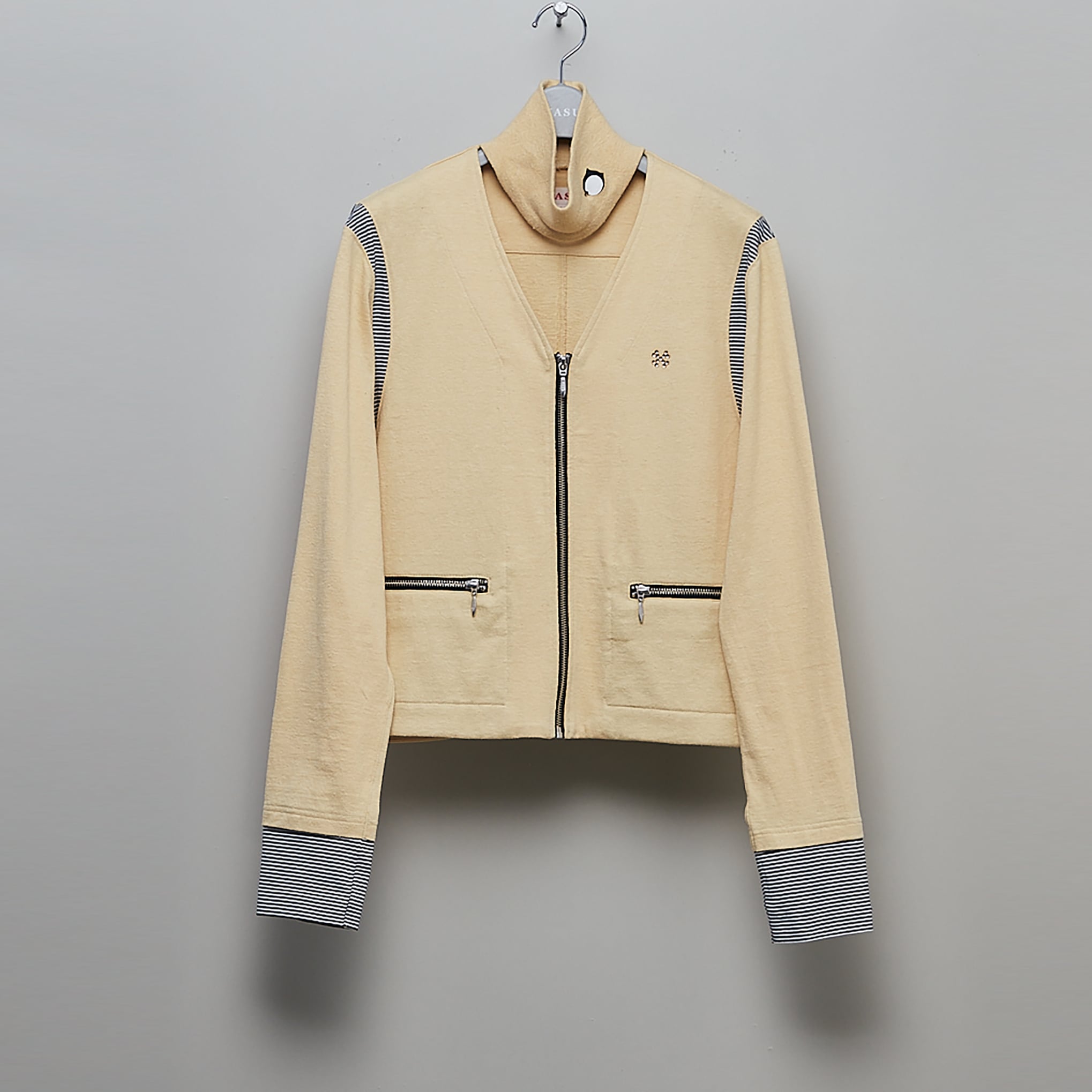 MASU ZIP-UP NECK BAND CARDIGAN (LEMON) MVFW-CS0522 | IAAAM ONLINE