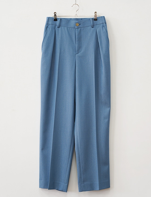 DIGAWEL : IN TUCK PANTS / L.BLUE