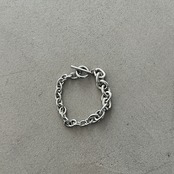 combi chain mantel bracelet/silver