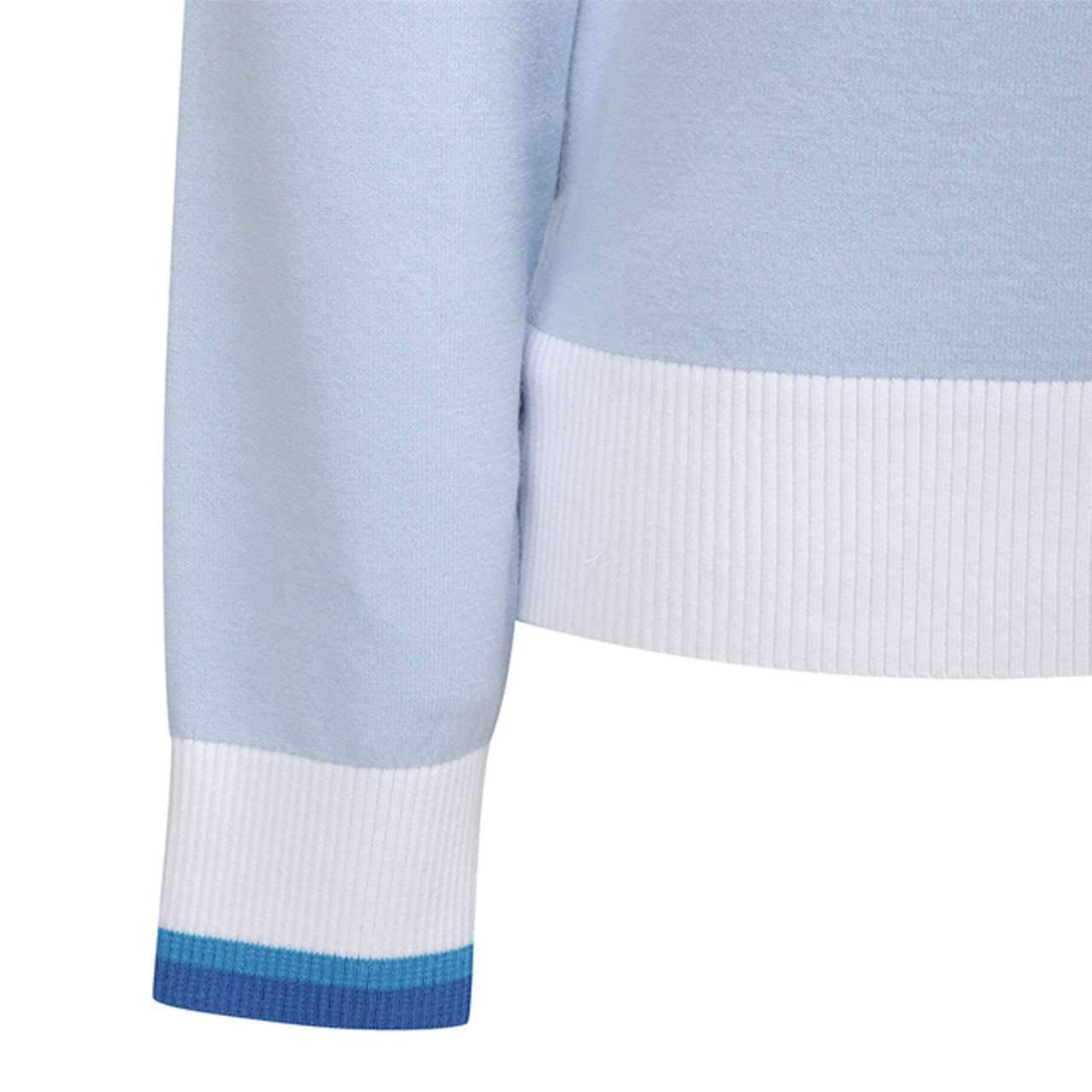 WOMEN LOGO COMBINATION PASTEL SWEATER