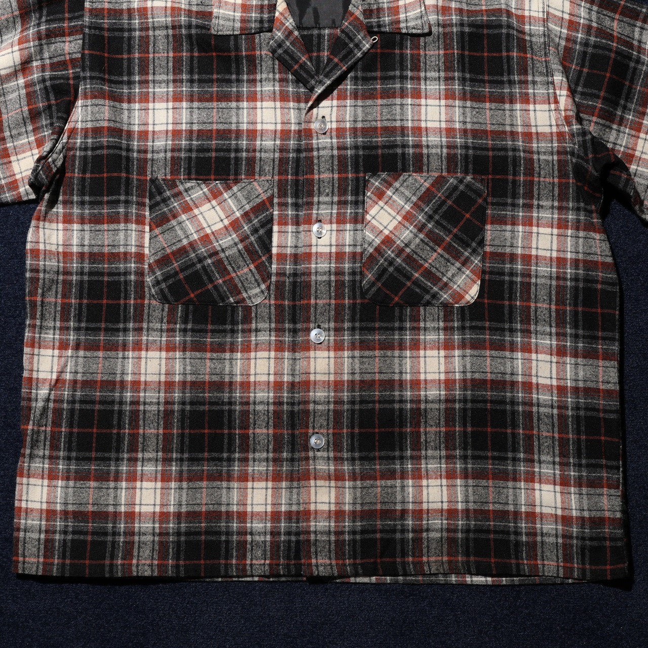 極美品 50s 60s USA製 Wool Vintage Shirt Woolmaster OUTERWEAR 長袖 ウール ヴィンテージシャツ