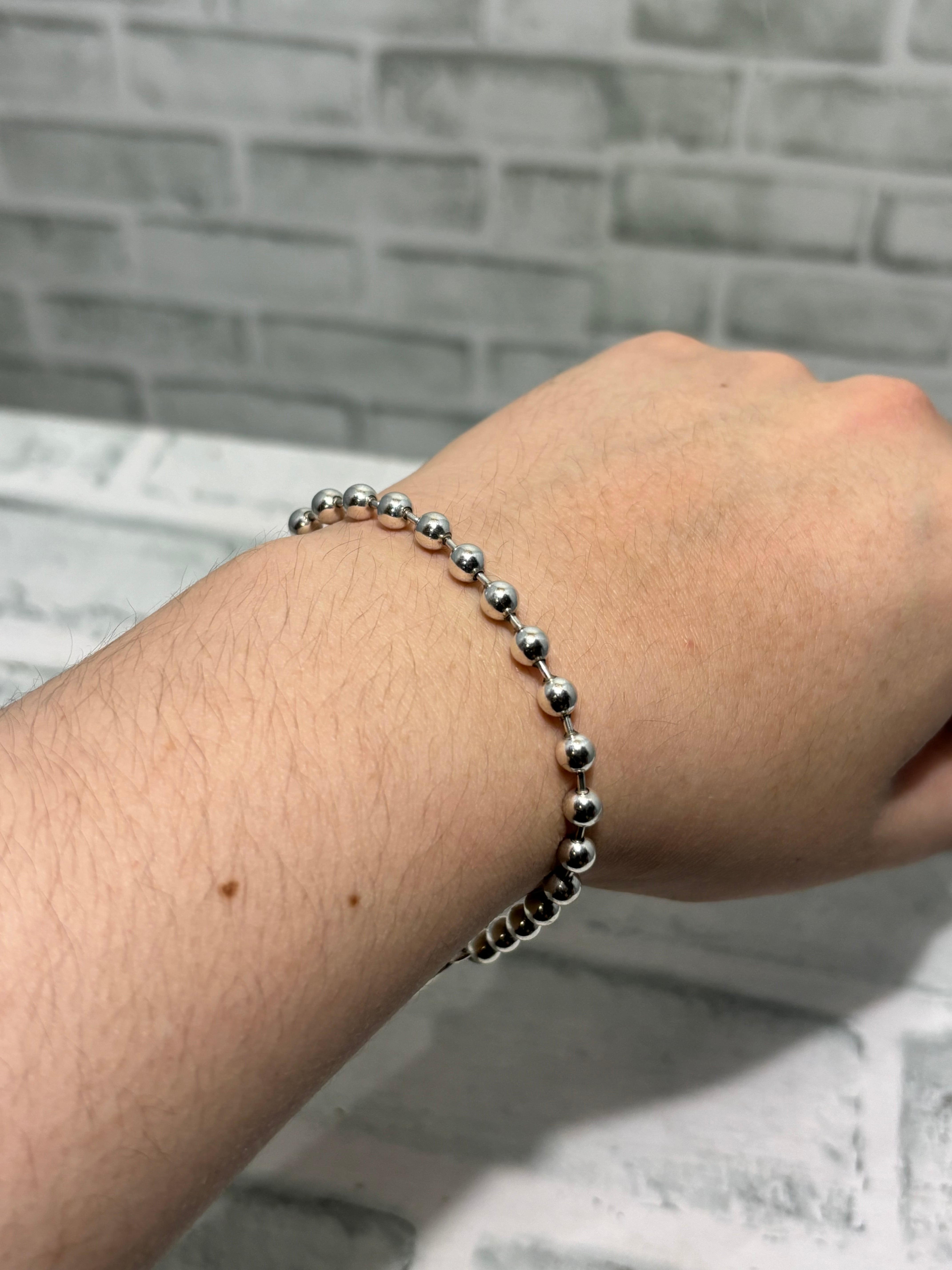 美品オールドグッチGUCCI ラリアットTバーボールチェーンブレス