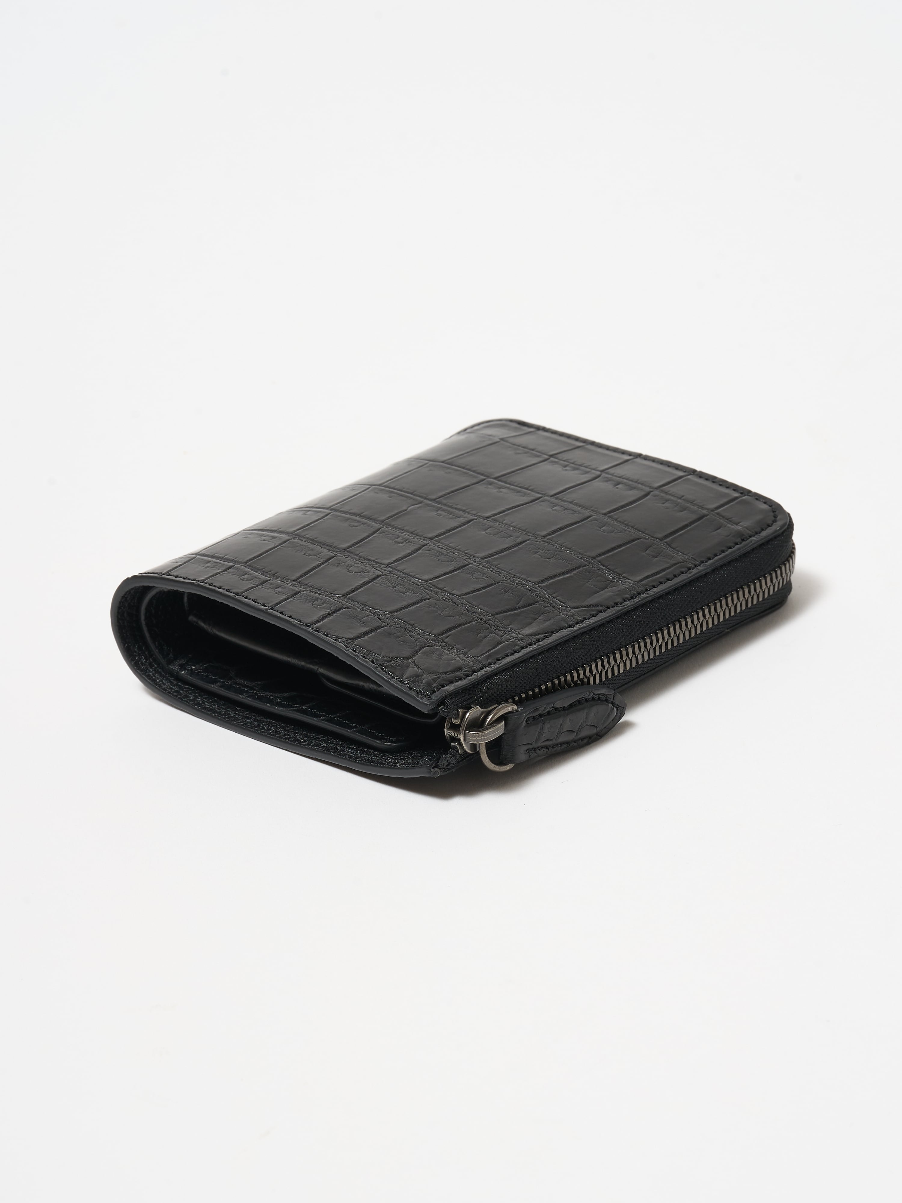 Short Wallet｜Porosus (Black x Black) | FYSKY