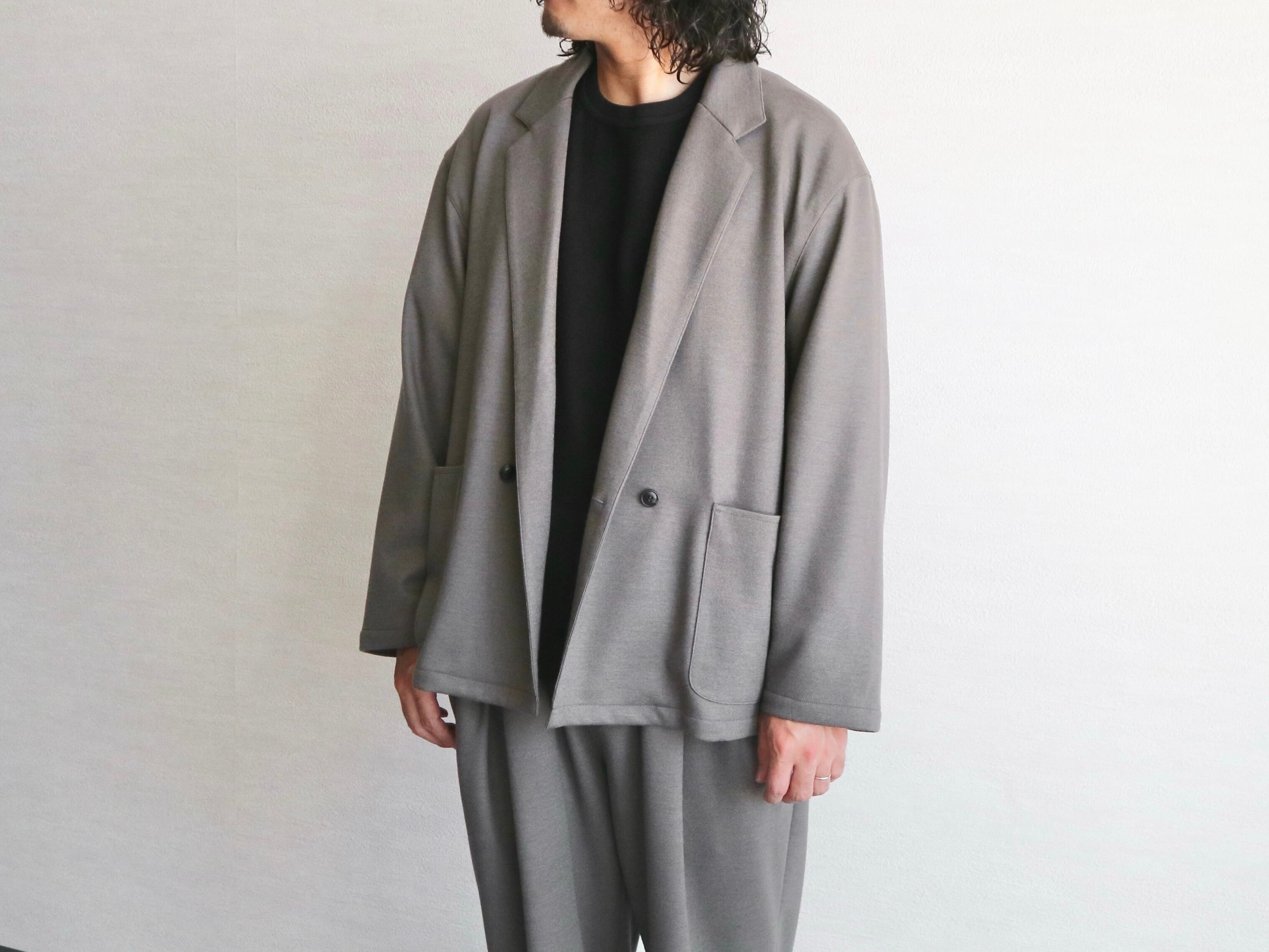 STILL BY HAND スティルバイハンド】WOOL JERSEY SEMI DOUBLE JACKET