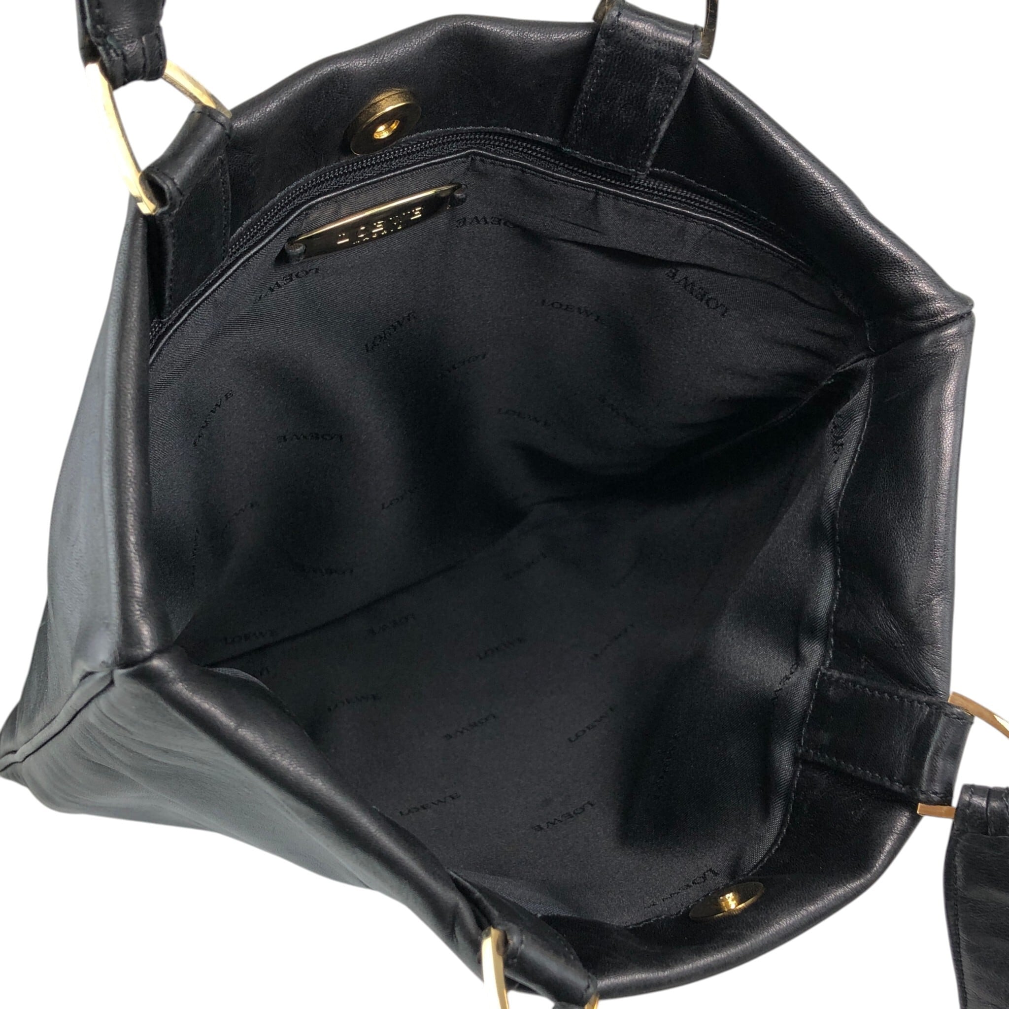 LOEWE ロエベ ハンドバッグ ブラック アナグラム ナッパレザー トート