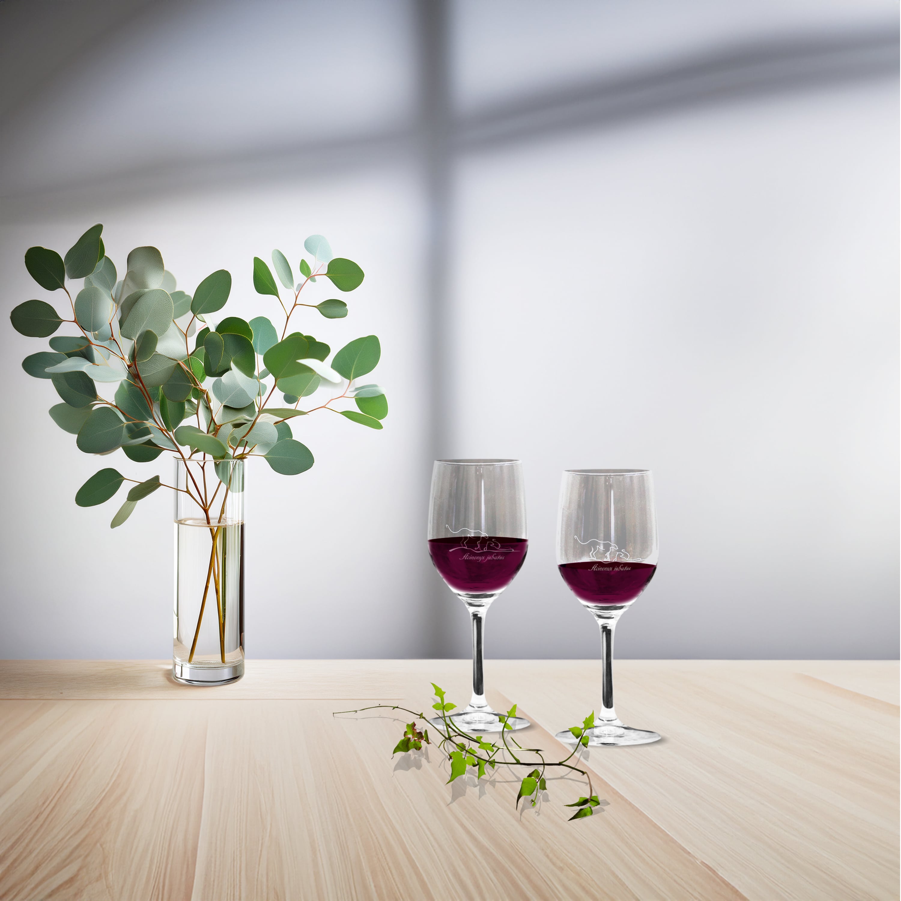 ワイングラス チーター ペアセット箱入り Wine glass In pairs